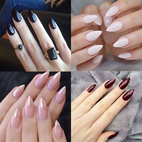 short oval fake nails|very short false nails.